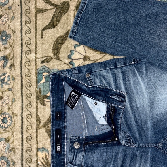 BKE Men's Straight Blue Jeans - Picture 3 of 4